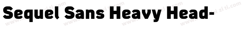 Sequel Sans Heavy Head字体转换